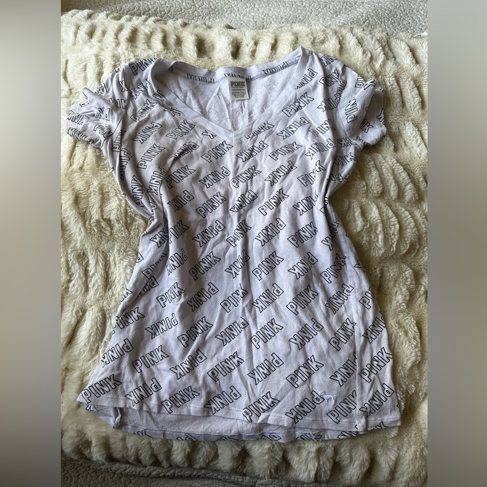 💓 Pink Victoria secret Xs casual shirt stretchy